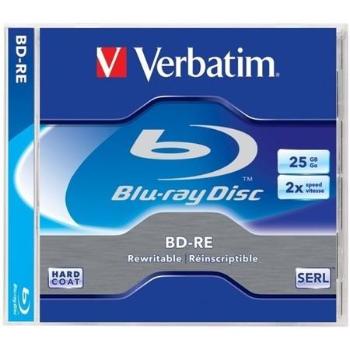VERBATIM BD-RE(5-pack)Blu-Ray/Jewel/2x/25GB, 43615