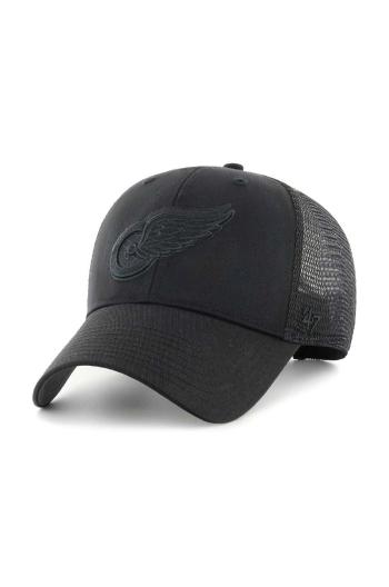 Kšiltovka 47 brand NHL Detroit Red Wings černá barva, s aplikací, H-BRANS05CTP-BK