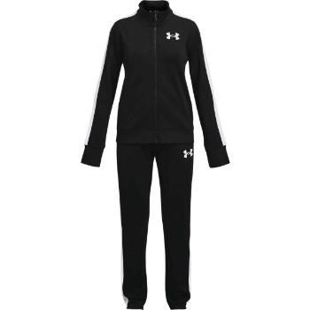 Under Armour EM KNIT TRACK SUIT Dívčí sportovní souprava, černá, velikost