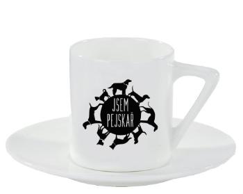 Espresso hrnek s podšálkem 100ml Jsem pejskař