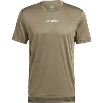 adidas TERREX MULTI T-SHIRT Pánské triko, khaki, velikost