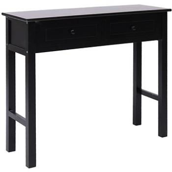 Konzolový stolek černý 90 × 30 × 77 cm dřevo (284148)