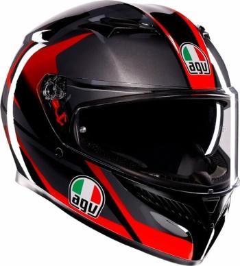 AGV K3 Striga Black/Grey/Red XS Přilba