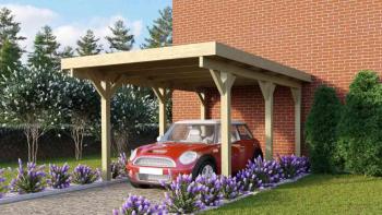 Dřevěný přístřešek / carport CLASSIC 1A Lanitplast