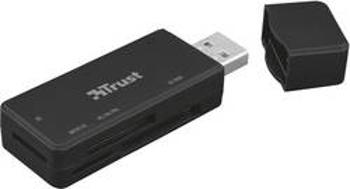 Externí čtečka paměťových karet Trust Nanga USB 3.1 21935, USB 2.0, černá