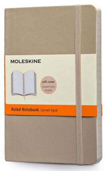 Moleskine - Zápisník měkký linkovaný béžový S