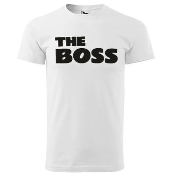 Tričko The Boss - pánské (Velikost: 2XL, Barva trička: Bílá)