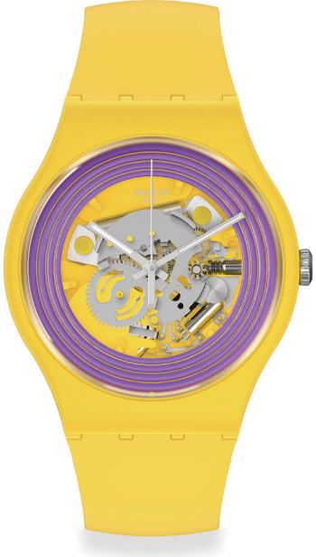 Swatch Purple Rings Yellow SO29J100