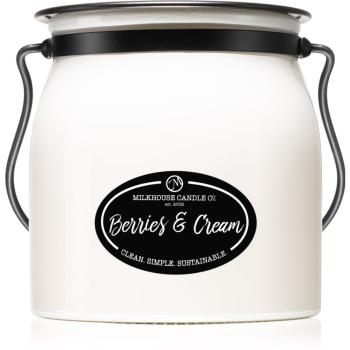 Milkhouse Candle Co. Creamery Berries & Cream vonná svíčka Butter Jar 454 g