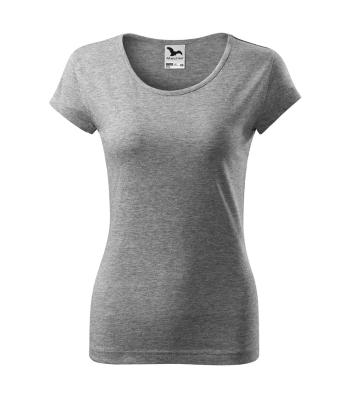 MALFINI Dámské tričko Pure - Tmavě šedý melír | XXXL