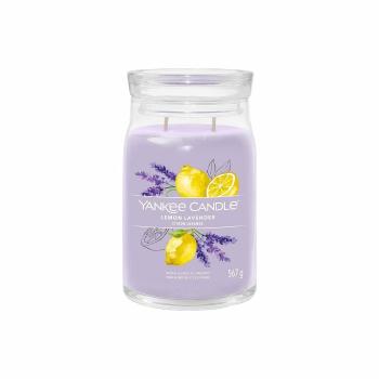 Yankee Candle vonná svíčka Signature ve skle velká Lemon Lavender, 567 g