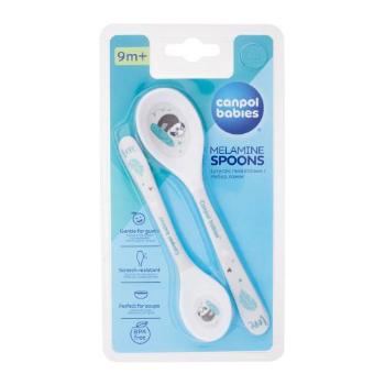 Canpol babies Exotic Animals Melamine Spoons 9m+ Grey 2 ks nádobí pro děti