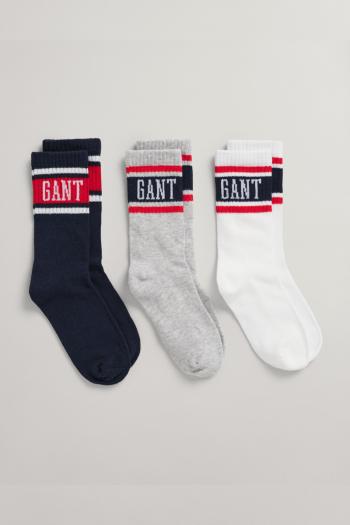 PONOŽKY GANT D1. SOCKS 3-PACK modrá 22/25