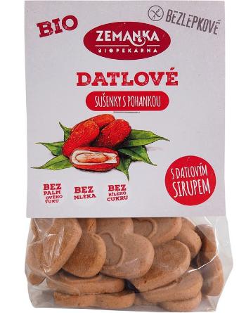 Zemanka Bezlepkové pohankovo datlové bio sušenky 100 g