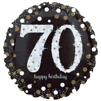 Balón foliový 70 let - Happy birthday - narozeniny - 43 cm - Amscan