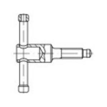 Křídlový šroub TOOLCRAFT 137870, N/A, M16, 90 mm, ocel, 1 ks