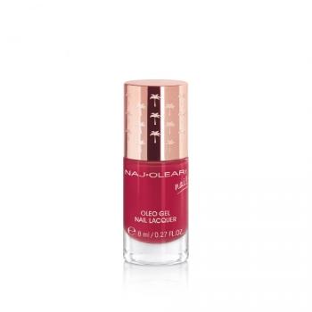 Naj-Oleari Oleo gel Nail Lacquer lak na nehty s gelovým efektem - 23 currant red 8 ml