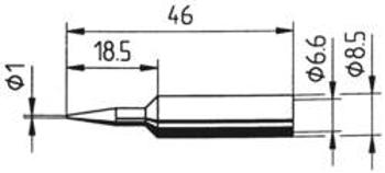 Pájecí hrot Ersa ERSADUR 832 BD LF, tužkový, 1,0 mm