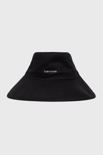 Bavlněná čepice Calvin Klein černá barva