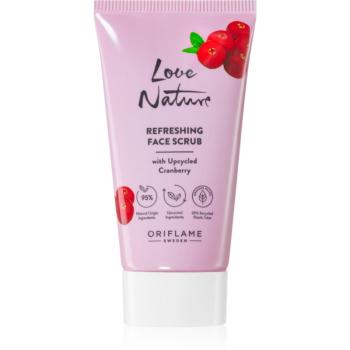 Oriflame Love Nature Upcycled Cranberry osvěžující pleťový peeling 30 ml