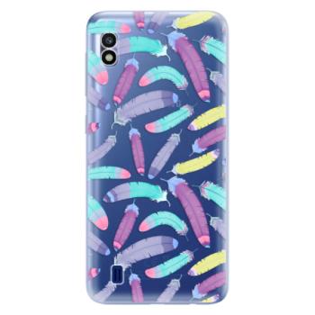 Odolné silikonové pouzdro iSaprio - Feather Pattern 01 - Samsung Galaxy A10