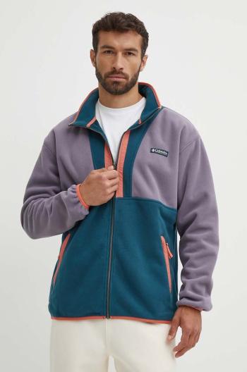 Fleecová mikina Columbia M Backbowl FZ Fleece Res tyrkysová barva, 2053853