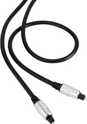 Toslink digitální audio kabel SpeaKa Professional SP-7870712, [1x Toslink zástrčka (ODT) - 1x Toslink zástrčka (ODT)], 5.00 m, černá