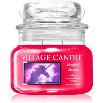 Village Candle Magical Unicorn vonná svíčka (Glass Lid) 262 g