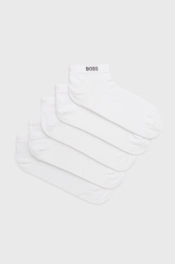 Ponožky BOSS ( 5-pak) pánské, bílá barva
