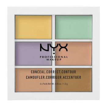 NYX Professional Makeup Color Correcting Concealer 9 g konturovací paletka pro ženy Multicolor