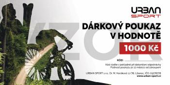 Urban Sport Dárkový poukaz 1.000,- Kč Poukaz: Barevný poukaz pro tisk