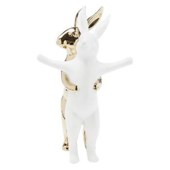 Sada 2 ks – Dekorativní figurka Hugging Rabbits - střední