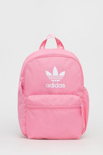 Batoh adidas Originals růžová barva, malý, s potiskem