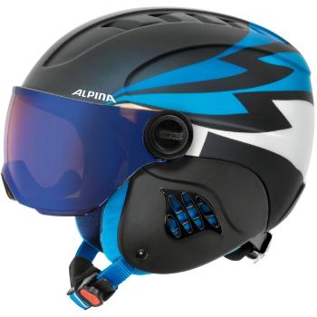 Alpina Sports CARAT LE VISOR HM PERIWINKLE Dětská sjezdařská helma, černá, velikost (54 - 58)