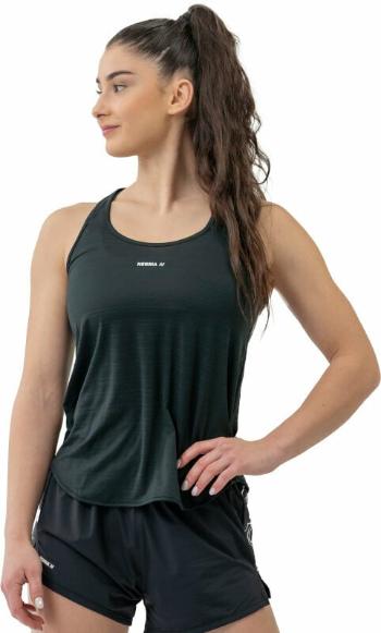 Nebbia FIT Activewear Tank Top “Airy” with Reflective Logo Black S Fitness tričko