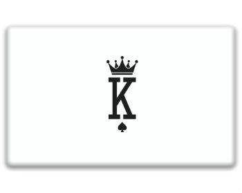3D samolepky obdelník - 5ks K as King