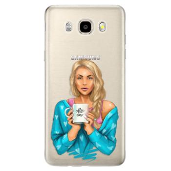 Odolné silikonové pouzdro iSaprio - Coffe Now - Blond - Samsung Galaxy J5 2016