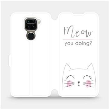 Flipové pouzdro na mobil Xiaomi Redmi Note 9 - M098P Meow you doing? (5903516287994)