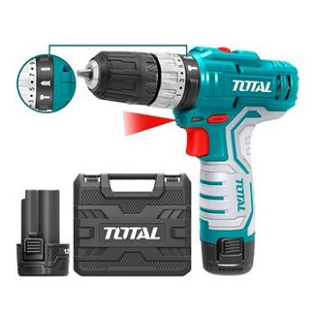 TOTAL-TOOLS Vrtací šroubovák aku s příklepem, 2x1500mAh, 12V Li-Ion, TOTAL-TOOLS (TIDLI1232)