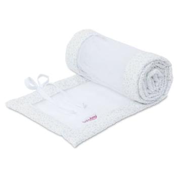 babybay® hnízdo síťované vhodné pro model Boxspring XXL bílé třpytivé hvězdy diamantově modré