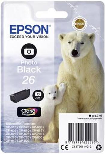 Epson Ink T2611, 26 originál foto černá C13T26114012