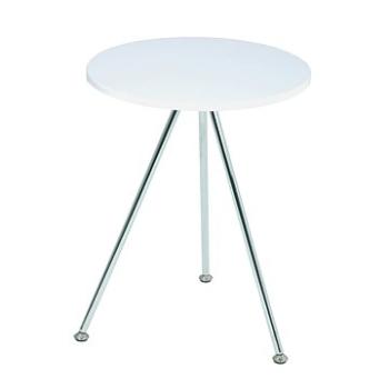 Konferenční stolek Sutton, 52 cm, bílá / chrom (HA00857)