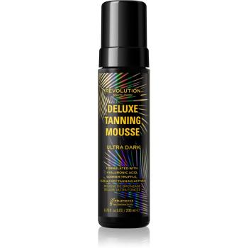 Makeup Revolution Beauty Tanning Deluxe Mousse samoopalovací pěna pro rychlé opálení odstín Ultra Dark 200 ml