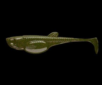 Libra Lures Gumová nástraha Embrion Shad 2″ 10ks - Motor Oil Green 032