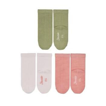 Sterntaler ponožky, bambusové, dívčí, 3 páry, růžové, bílé, zelené 8502210, 18 (4055579611207)