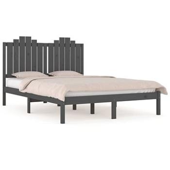 Rám postele šedý masivní borovice 120 × 190 cm Small Double, 3103750 (3103750)