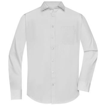 James & Nicholson Pánská košile s dlouhým rukávem JN678 - Světle šedá | L