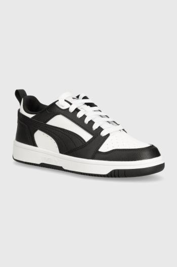 Dětské sneakers boty Puma Rebound V6 Lo Jr bílá barva