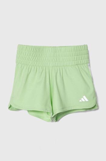 Dětské kraťasy adidas zelená barva, s aplikací