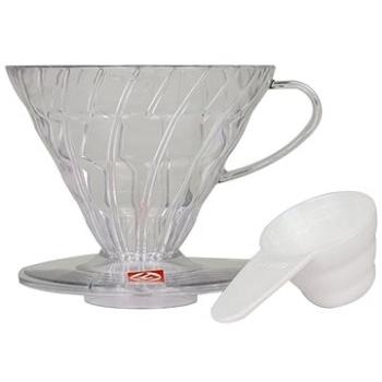 Hario Dripper V60-02, plastový, čirý (4977642723023)